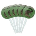 thumbnail image 1 of Crocodile in Swamp Cupcake Picks Toppers Decoration Set of 6, 1 of 6
