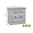 thumbnail image 2 of Taran Designs Andrea 2-Door Farmhouse Solid Wood Sideboard in Textured White, 2 of 7