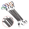 thumbnail image 4 of Tackle Flexible Security Retractable Climbing Steel Wire Outdoor Elastic Anti-lost Lanyards Spring Rope Fishing String Carabiner gold, 4 of 6