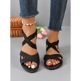 thumbnail image 3 of Women's Large Size Slip-on Comfortable & Lightweight Casual Flat Sandals For Spring/summer Outfit, 3 of 4