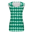thumbnail image 4 of QUNYINEY Camisole Tank Tops for Women 2025 Casual Sleeveless Plaid V Neck Shirts Loose Summer Vintage Tank Tops, 4 of 5
