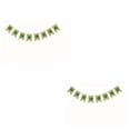 thumbnail image 4 of Injueey Decoraciones de San Patricio Exquisito Simple Party Prop Festival Adorno temático Festival Banners Props para de diseño de escena Tipo 1 2piezas Injueey CBP209125, 4 of 5