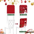 thumbnail image 3 of Christmas Chair Covers Set of 6 for Dining Chairs, Tear-Resistant Machine Washable Slipcovers, Reusable Holiday Decor for Xmas New Year Party, Home Kitchen Decor, 3 of 7