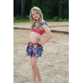 thumbnail image 4 of Millie Loves Lily Girls Navy Adele Floral 2-PC Ruffle Swimsuit,Big Girls,Size 8,2-PCS,UPF 50+, 4 of 6