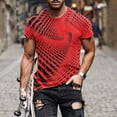 thumbnail image 2 of KIHOUT Men's Cotton Blend Short Sleeve Crew Neck T Shirts, Full Printed Shirts Casual Workout Sports Tops Blosue for Men, 2 of 5