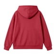 thumbnail image 3 of Zip Up Jackets for Women Fall Fashion Hoodie Sport Casual Long Sleeve Hooded Crop Sweatshirt Coat with Pocket (XL, Red), 3 of 7