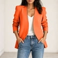 thumbnail image 5 of KyCheLot Plus Size Blazers for Women Fall Solid Color Long Sleeve Jackets Casual Work Business Officewear, 5 of 9
