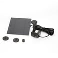 thumbnail image 1 of Flmtop 110x110mm Square Solar Powered Bird Bath Vertical Stream Water Pump Fountain, 1 of 6