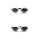 thumbnail image 2 of Methold 1 par de gafas de sol para mascotas, gafas de snowboard informales plegables, color blanco Blanco 2piezas, 2 of 6