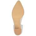 thumbnail image 5 of Journee Signature Womens Genuine Leather Jillian D'Orsay High Block Heel Almond Toe Pumps, 5 of 9