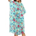 thumbnail image 4 of HELLHERO Polyester Bathing Suit Cover Up for Summer Long Free Size Long Kimono Cover Ups for Swimwear Women Fruit Floral Pattern, 4 of 6