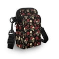 thumbnail image 3 of HELLHERO Skull and Rose Pattern Adults Cross Purse with Adjustable Shoulder Strap Men, Women Shoulder Bag with Shoulder Strap Polyester, 3 of 7