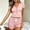 Pink, variant on Vrorvz Womens Pjs Set Short Sleeve V Neck Shirts Striped Shorts Summer Casual Fashion Soft Pajamas for Women
