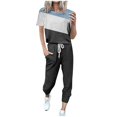 thumbnail image 2 of SDNall Ensemble de Sport Décontracté à Manches Courtes à la Mode pour Femme, 2 of 9