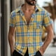 thumbnail image 2 of Camisa informal de punto a rayas para hombre - Colección de verano - Combina con vaqueros/pantalones informales, 2 of 4