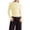 Light Yellow, variant on Trendy Contrast Trim Long Sleeve Turtleneck T Shirt for Women Stretch Form Fitting Comfort Versatile Layering Essential XXL Size Black