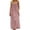 Pink, variant on Women's Casual Sleeveless Open Back Maxi Dress Loose Fit Robe Housewear Dress,GN1,XXXXXL