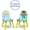 thumbnail image 5 of Delta Children Cocomelon Kids 3-Piece Storage Activity Table, Orange, 5 of 10