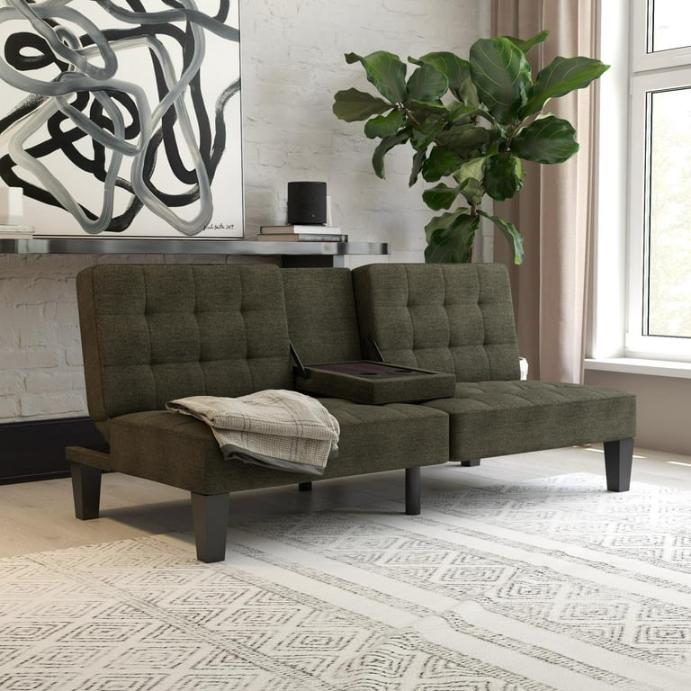 Futon with cup holder walmart online