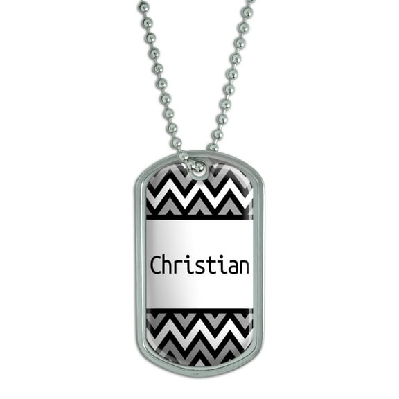 Male Names - Christian - Dog Tag