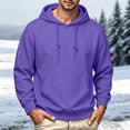 thumbnail image 2 of YNGKMEA Mens Hoodies Pullover Long Sleeve Casual Fashion Sweatshirts Drawstring Gym Hooded Shirt with Kanga Pocket, 2 of 5