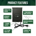 thumbnail image 3 of GKOplus ETL Listed 300W Low Voltage Transformer for Landscape Lighting with Timer and Photocell Sensor, 120V AC to 12V/14V AC Power Pack, Fully Encapsulated Toroid Core, CEC VI Certified, 3 of 5