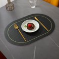 thumbnail image 2 of EIMELI Tapis de Protection de Table à Manger Tapis d'Isolation Facile à Nettoyer Faux Cuir Tapis de Protection de Table Résistant à la Chaleur pour la Maison, 2 of 5