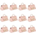 thumbnail image 2 of 12 Pack Leather Bowknot Gift Boxes with Handle 5.1x2.7x3.15 inch Pink PU Leather Mini Handbag Candy Gift Box Reusable Party Favor Candy Boxes for Wedding Birthday Shower Valentines's Day, 2 of 9