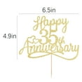 thumbnail image 2 of Adorno para Pastel Sleyberoy Brillante Feliz 35º Aniversario, 2 of 8