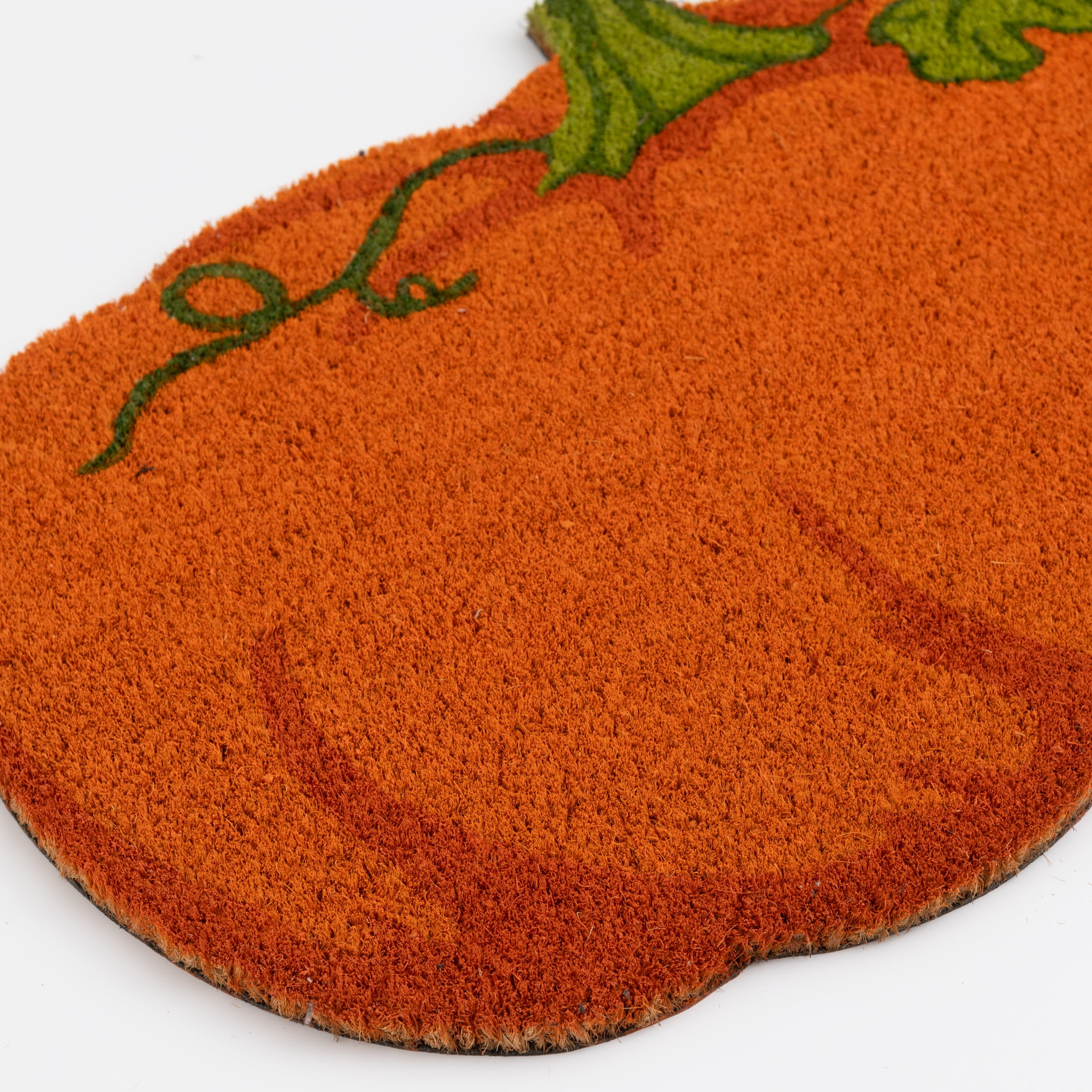 Way To Celebrate Pumpkin Shape Coir Outdoor Doormat, 18"x30"