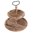 thumbnail image 2 of te Organizador de Cosméticos de Madera para , Almacenamiento para Postres, Decoración de Boda, Encimera, Comedor, Marrón claro Baoblaze bandeja de almacenamiento, 2 of 8
