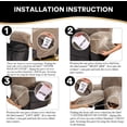 thumbnail image 7 of AIGIA 4-Pieces Recliner Chair Cover Velvet Stretch Recliner Couch Covers for Reclining Chair Slipcovers Non Slip Form Fitted, 7 of 7