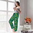 thumbnail image 6 of Disketp Tennis Rackets and Balls Print Women's Comfy Pajama Pants Casual Drawstring Palazzo Lounge Wide Leg Pants, 6 of 7