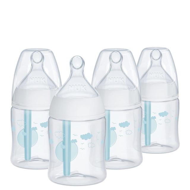 Biberón NUK Smooth Flow Pro Anticólico de 150 ml, paquete de 4