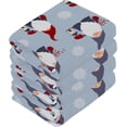 thumbnail image 4 of SKYSONIC Christmas Gnome Cotton Washcloths Set of 4, Highly Absorbent Soft Fingertip Towel for Bathroom, Gym, Hotel and Spa, 12 x 12 Inch, 4 of 7