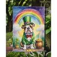 thumbnail image 3 of English Bulldog St Patrick's Day Garden Flag 11.25 in x 15.5 in, 3 of 5