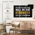 thumbnail image 5 of Elephant Stock Inspirational Gym Wall Art - Horizontal Multi Panel Canvas - Living Room Wall Decor - Wall Signs Multi Panel - Orange And White Decor - 50" x 32", 5 of 8