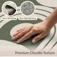 thumbnail image 6 of ODIKA 4'x6' Washable Area Rug Olive Green Geometric Arch Design Modern Minimalist with Bold Shapes for Dorm Room, Small Living Stain Resistant Low Profile, Easy Care, 6 of 7