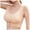00 # Beige, variant on SOOMLON Comfy Bras for Women Gathered Bra Front Closure Push Up Buckle Lift No Underwire Bra Cross Bra All Day Wear Bra Yoga Bra Beige L