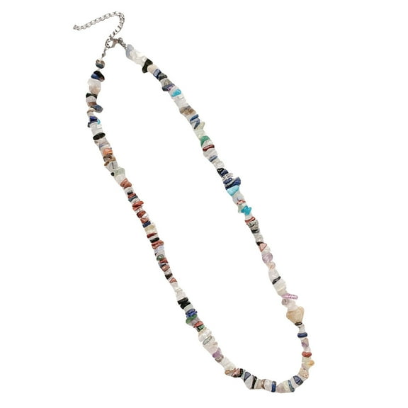 SOPOTUTU Chunky Boho Necklaces for Women Round Beads Beach Jewelry 1Pack