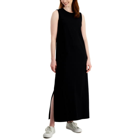 Style & Co Womens Cotton Sleeveless Maxi Dress Industrial Blue XS