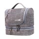 thumbnail image 2 of Bolsa de lavado de tela Oxford Zulema Organizador de artículos de tocador de viaje impermeable Gris, 2 of 8