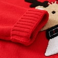 thumbnail image 5 of XIMIN Toddler Boys Girls Ugly Christmas Reindeer Sweater Long Sleeve Pullover Shirts Graphic Crewneck Knit Pullover Sweaters Cotton Winter Cute Clothes, 5 of 7