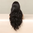 thumbnail image 4 of Ediodpoh European and American Style Black Midsection Big Wavy Long Curly Hair High Temperature Silk Wig Suitable for Parties Festivals 71cm / 28inches Wigs for Women Black_018, 4 of 9
