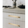 thumbnail image 4 of Goo-Ki Champagne Bronze Cabinet Pulls with Backplate, Zinc Alloy 7.6''(192mm) Hole Centers Cabinet Drawer Handles for Dresser,Wardrobe,Cupboard,Cabinet Hardware, 2 Pack, 4 of 11