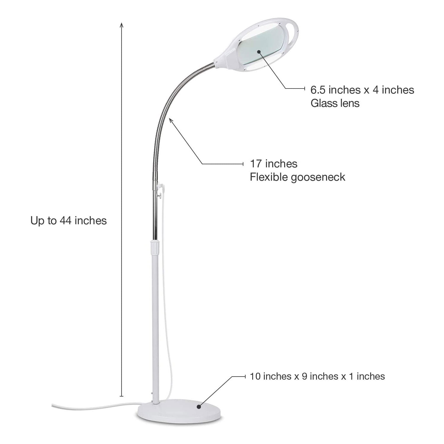 Brightech - LightView PRO SuperBright Magnifier Floor Lamp with 60 LED's