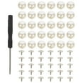 thumbnail image 3 of 100pcs Pearl Buttons with Screws No Sew Button Clothing Button Instant Button, 3 of 8