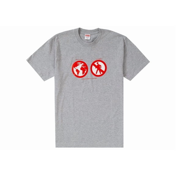Supreme Men's Save The Planet Tee Heather Grey, from StockX