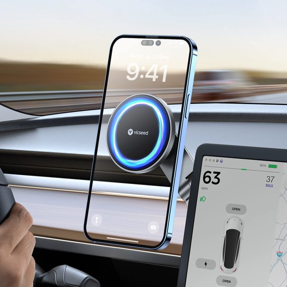 Soporte para teléfono VICSEED Tesla Model 3 Model Y Magnetic