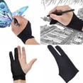 thumbnail image 1 of Vaidha Two Finger Glove Drawing & Pen Graphic Tablet Pad For Artist Black, 1 of 3